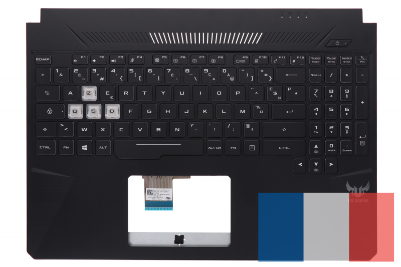 Clavier noir français rétroéclairé Asus TUF Gaming