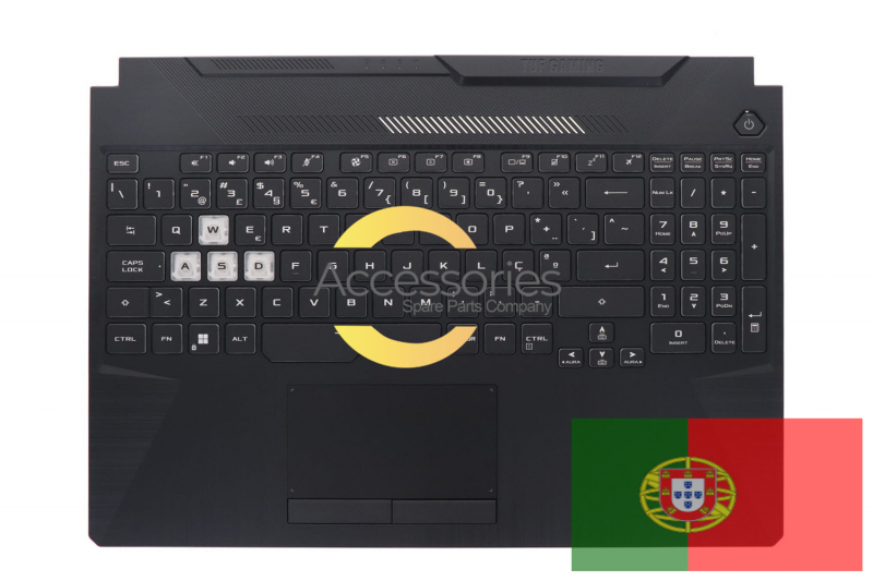 Clavier noir rétroéclairé portugais TUF Gaming Asus