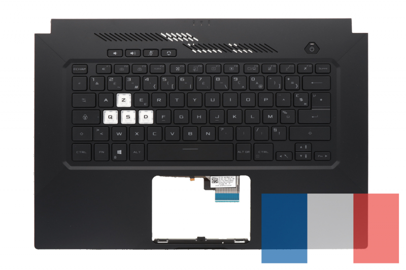 Clavier noir rétroéclairé Série TUF Dash Asus