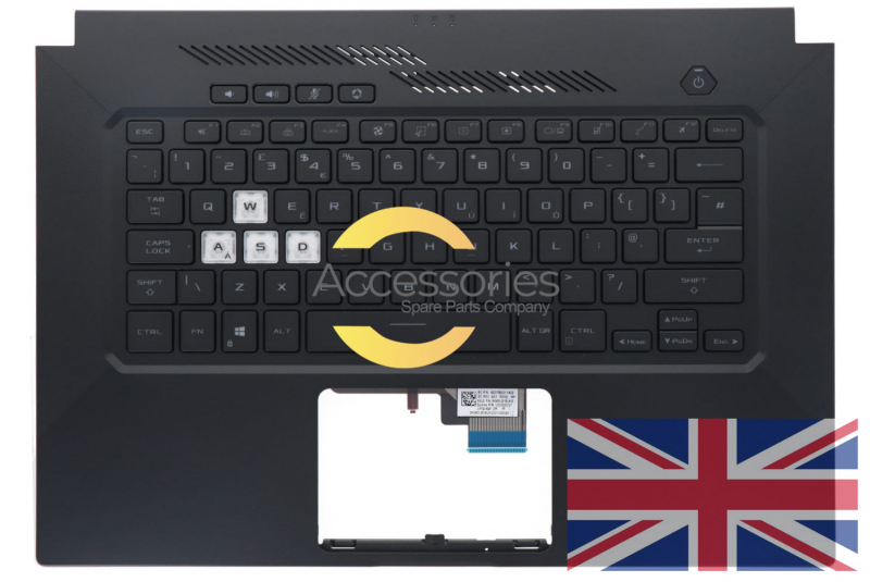 Clavier noir rétroéclairé anglais TUF Dash Asus