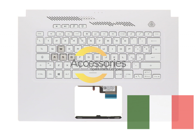 Clavier blanc rétroéclairé italien TUF Dash Asus