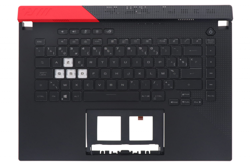 Clavier noir rétroéclairé belge ROG Asus ROG Strix