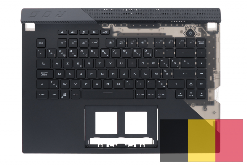 Clavier belge rétroéclairé Asus ROG Strix noir
