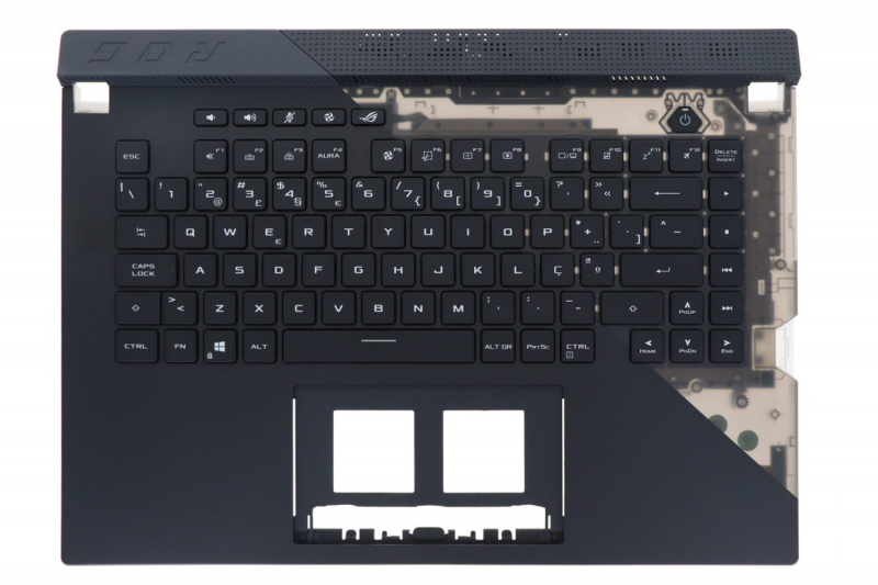 Clavier noir rétroéclairé QWERTY portugais ROG Asus