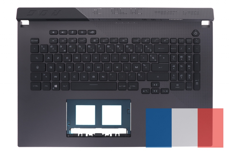 Clavier gris rétroéclairé de rechange Asus