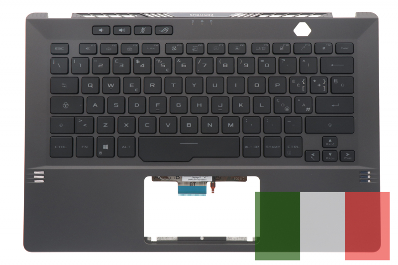 Clavier italien rétroéclairé ROG Zephyrus gris