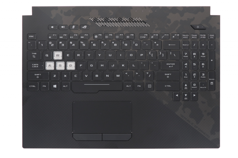 Clavier noir rétroéclairé américain ROG Strix - Neuf
