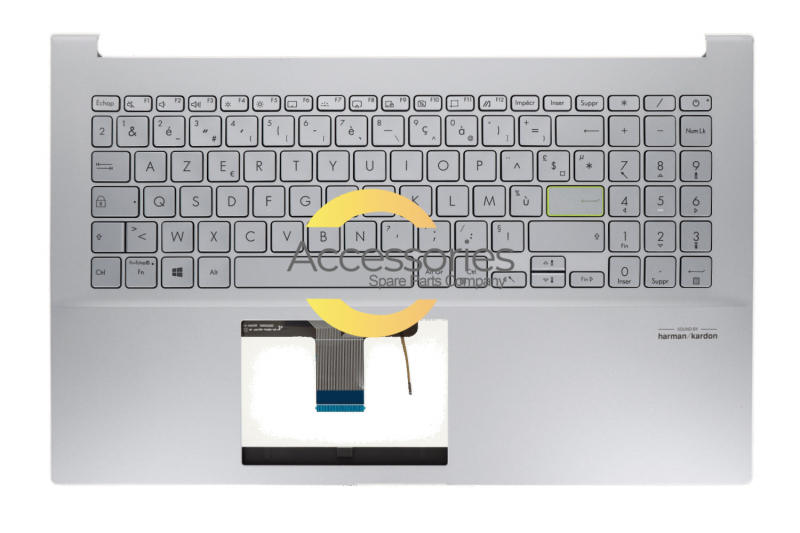 Clavier français argenté rétroéclairé Asus