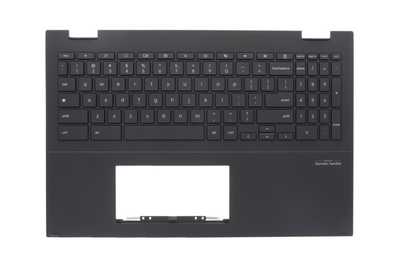 Clavier noir rétroéclairé américain Chromebook Asus