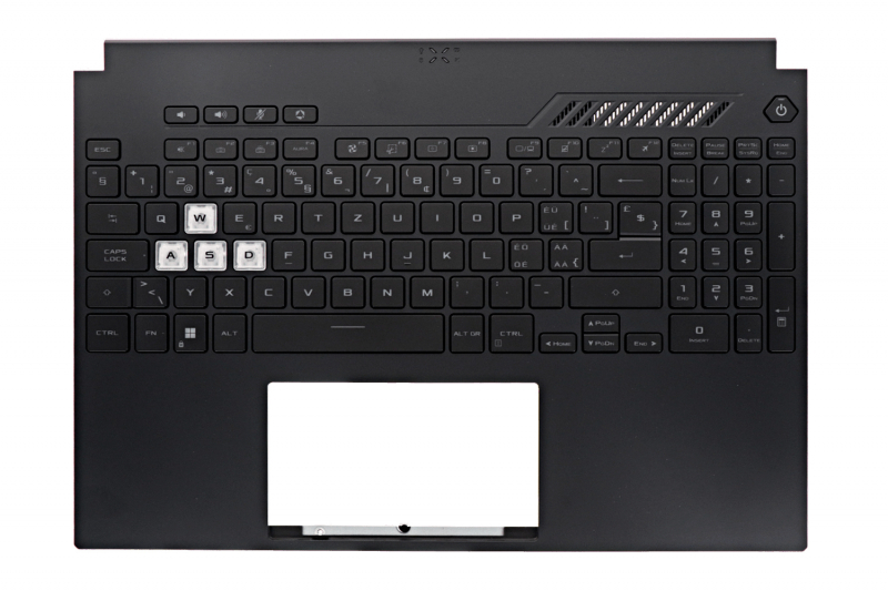 Clavier noir rétroéclairé suisse Asus TUF Dash 