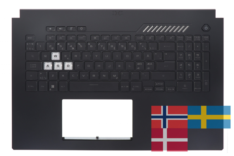 Clavier nordique rétroéclairé Asus TUF Gaming