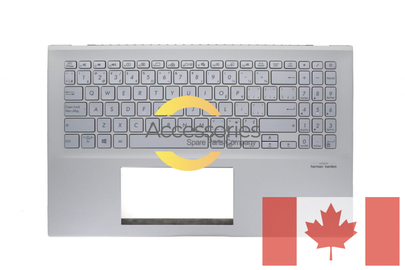 Clavier argenté rétroéclairé canadien VivoBook Asus