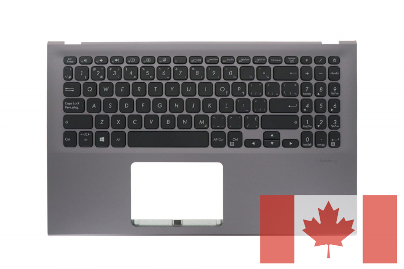 Clavier Asus série VivoBook 15 gris canadien rechange