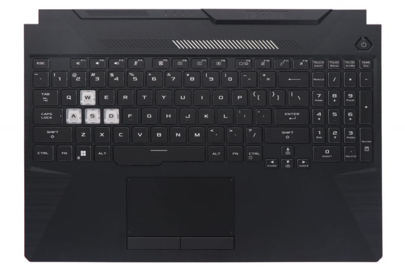 Clavier noir rétroéclairé americain TUF Gaming Asus