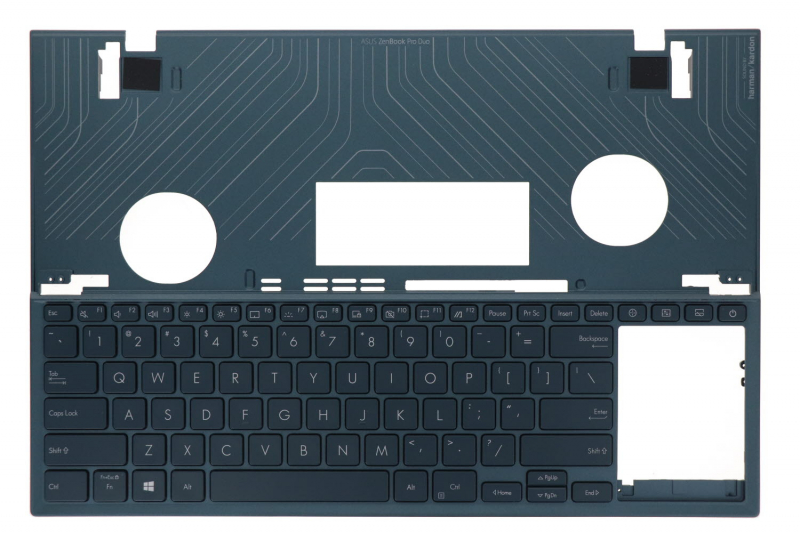 Clavier bleu rétroéclairé américain Asus ZenBook Pro Duo 15