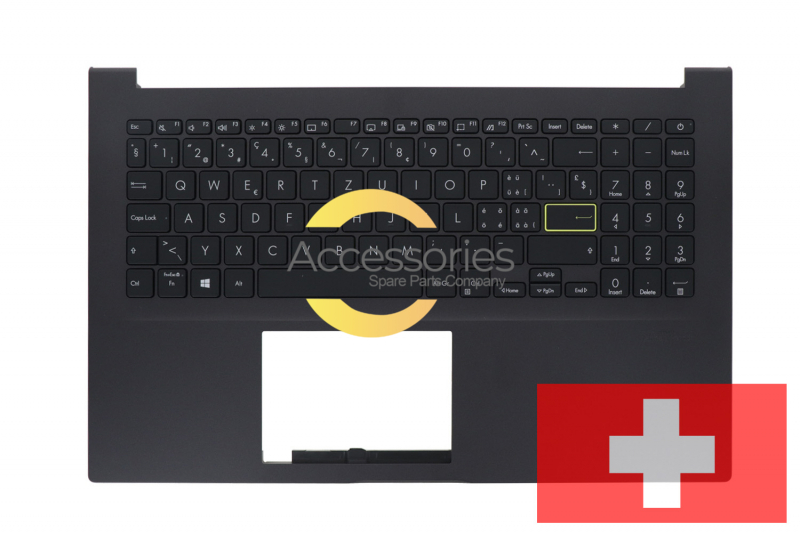 Clavier noir suisse Asus