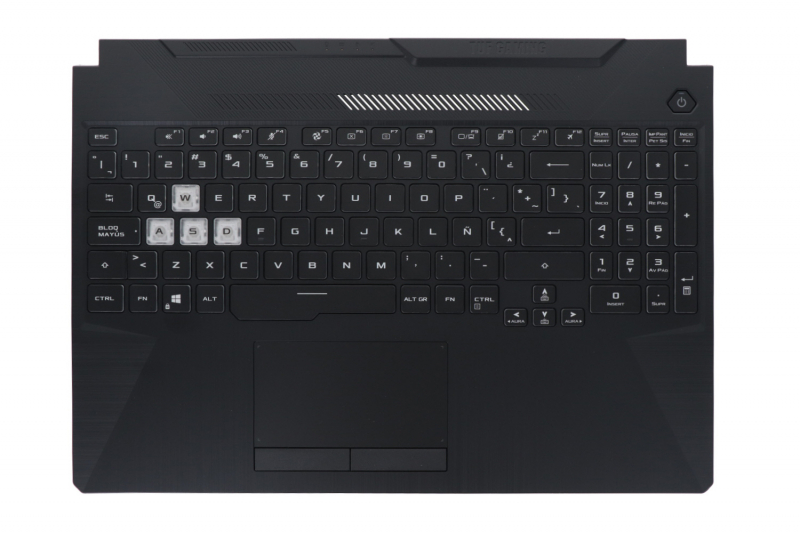 Clavier Asus TUF Gaming noir latino américain rétroéclairé