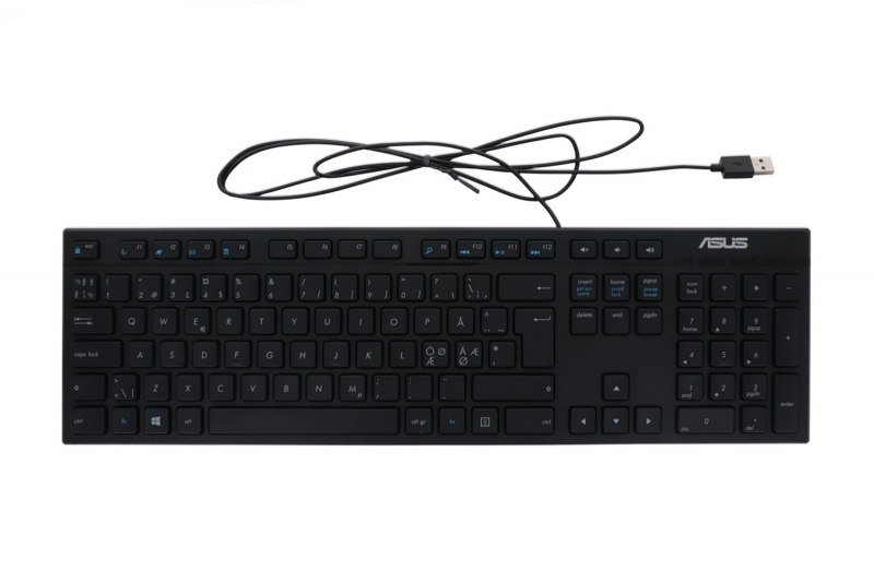 Clavier noir filaire norvégien Asus (OEM)