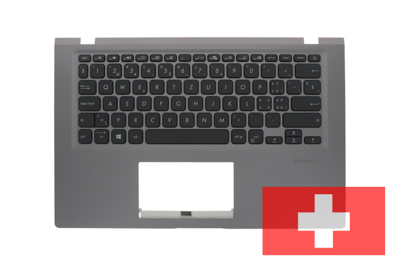Clavier Asus gris QWERTZ suisse authentique