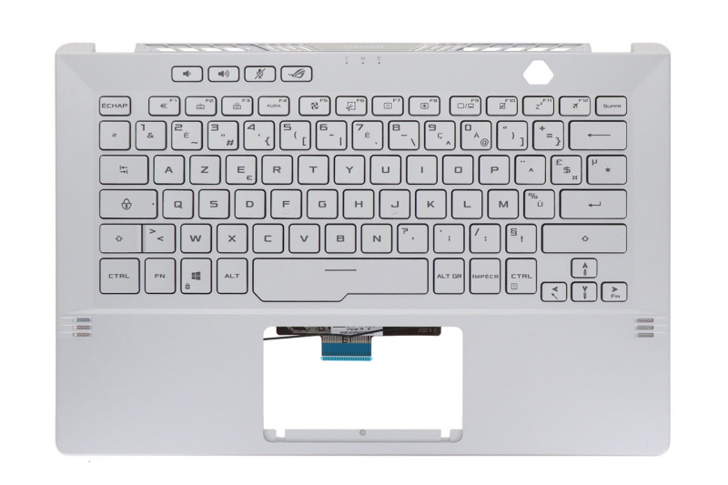 Clavier argenté rétroéclairé Asus ROG Zephyrus