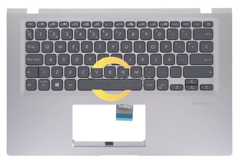 Clavier espagnol argenté Vivobook Asus