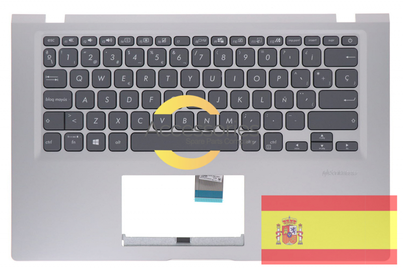 Clavier espagnol argenté Vivobook Asus