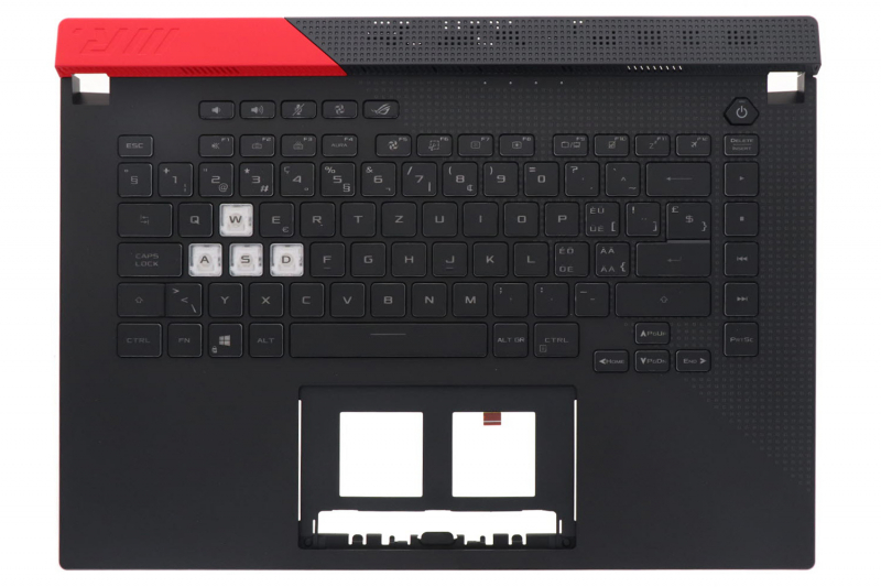 Clavier noir rétroéclairé suisse Asus ROG Strix