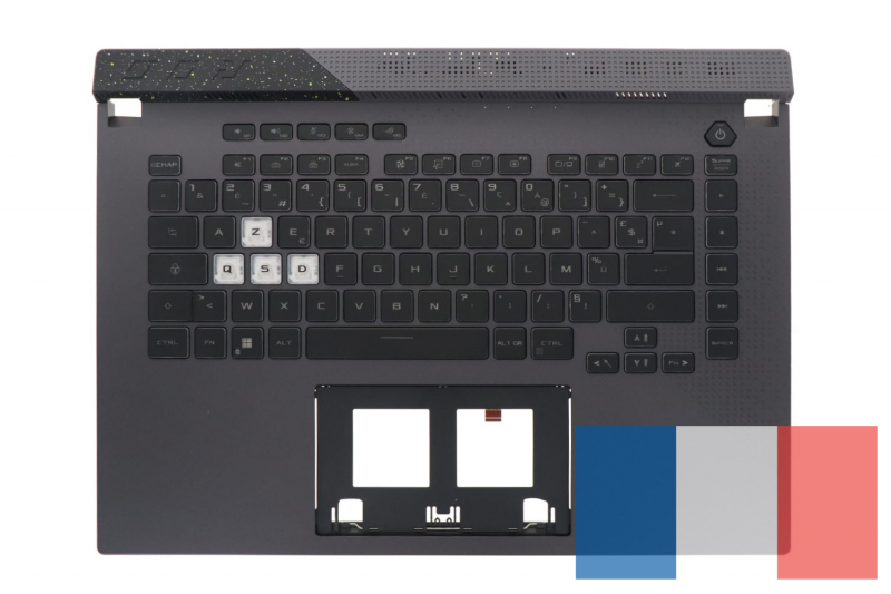 Clavier gris rétroéclairé ROG Strix Asus - Modèle Officiel