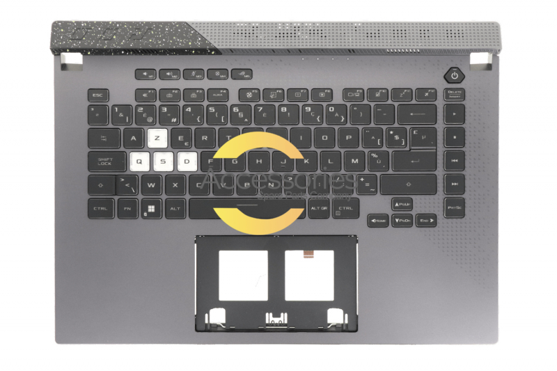 Clavier gris rétroéclairé belge Asus