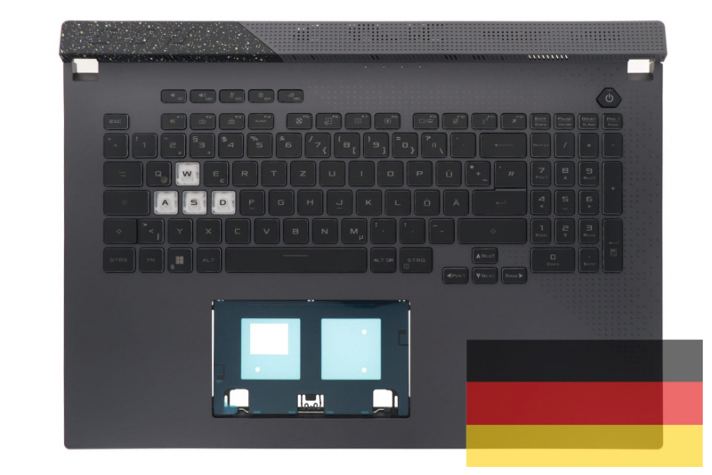 Clavier allemand Asus ROG Strix G17 rétroéclairé