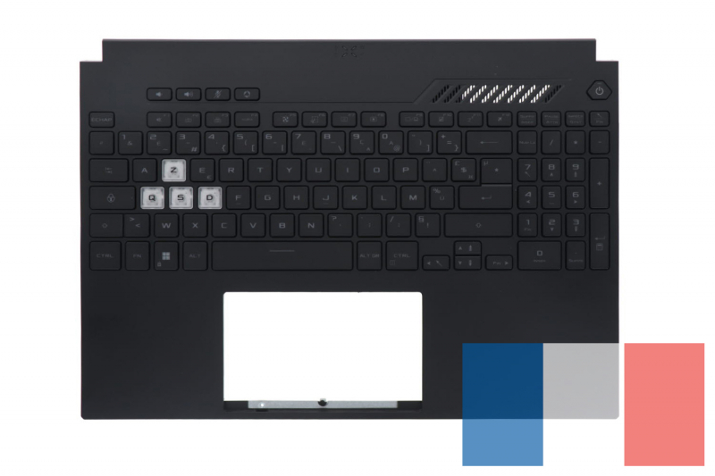 Clavier noir rétroéclairé Modèle TUF Dash Asus