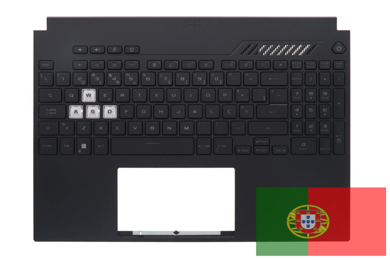 Clavier noir rétroéclairé portugais Asus TUF Dash