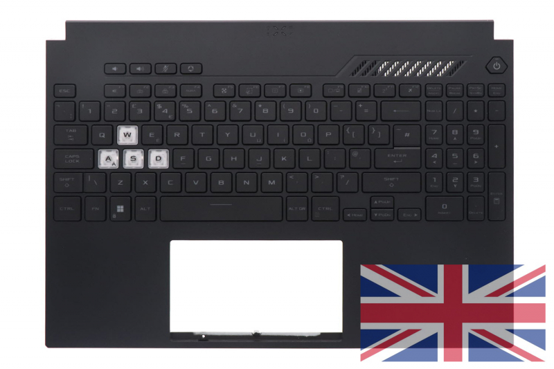 Clavier anglais noir rétroéclairé Asus TUF Dash