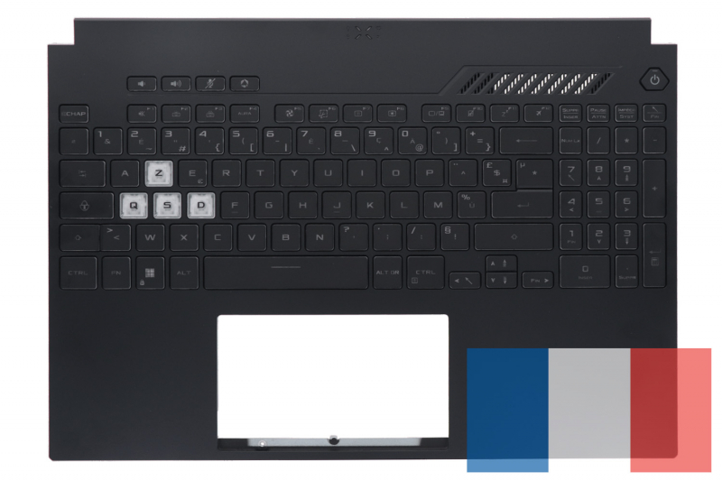 Clavier de remplacement noir rétroéclairé TUF Gaming Asus