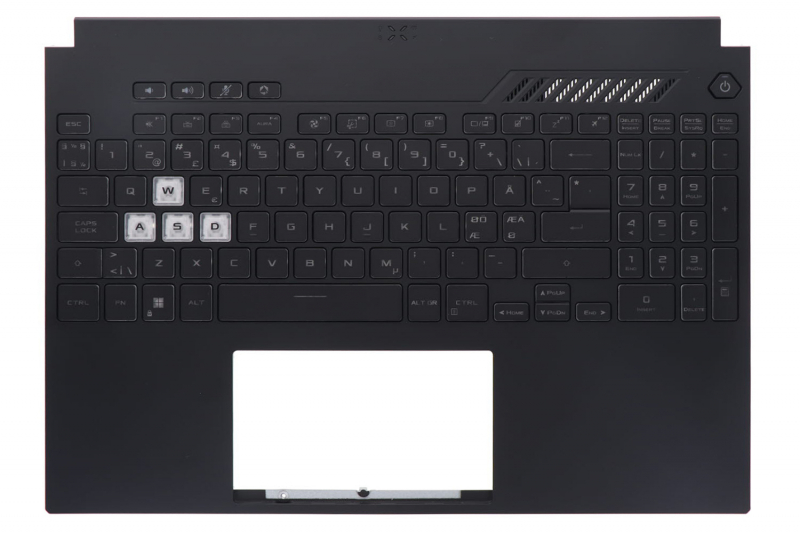 Clavier TUF Gaming Asus noir nordique backlight