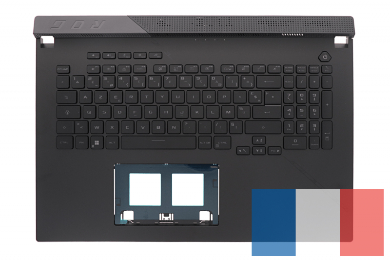 Clavier noir rétroéclairé Asus français - Modèle Officiel