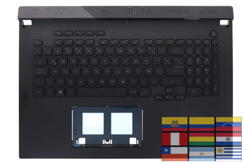 Clavier ROG Strix Scar 17 noir QWERTY backlight officiel
