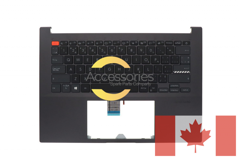 Clavier noir rétroéclairé canadien VivoBook Asus