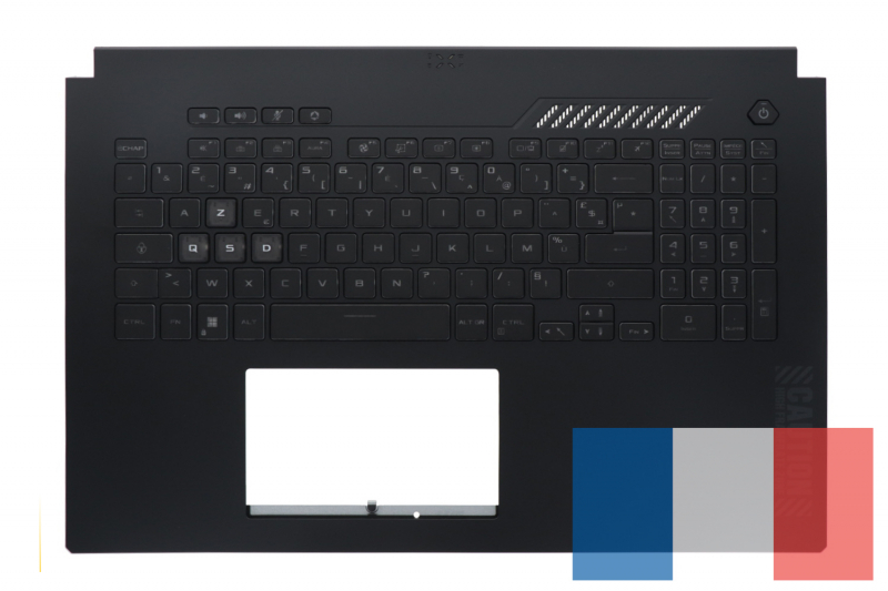 Clavier noir rétroéclairé TUF Gaming Asus AZERTY - Officiel Asus