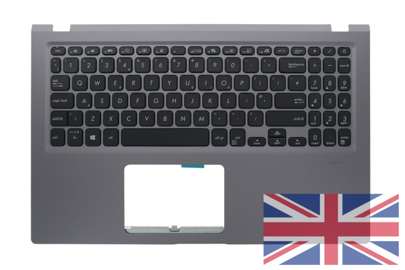 Clavier anglais Asus Vivobook gris QWERTY