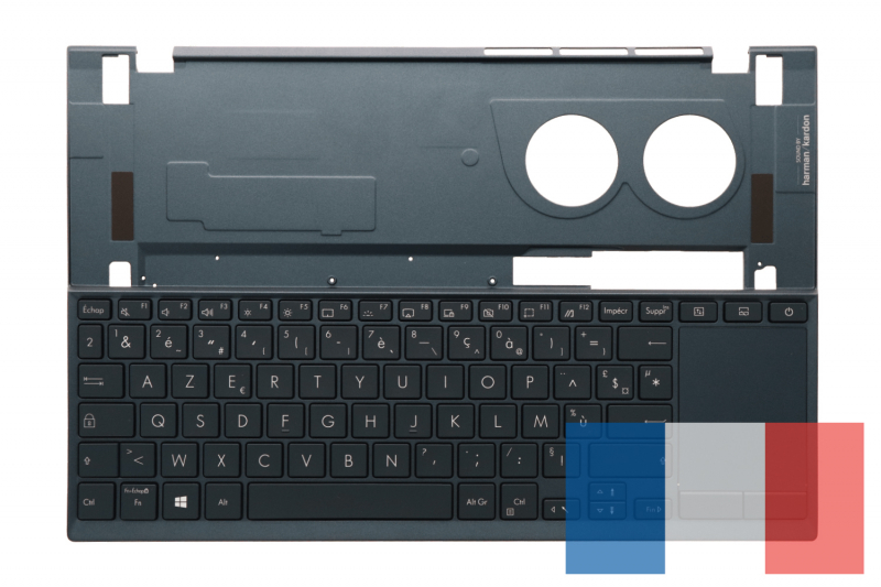Clavier bleu rétroéclairé ZenBook Duo 14 Asus