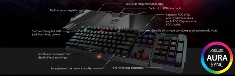 ROG Claymore Clavier