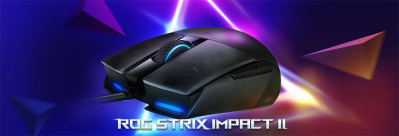 Asus Souris gaming ambidextre Strix Impact II noire