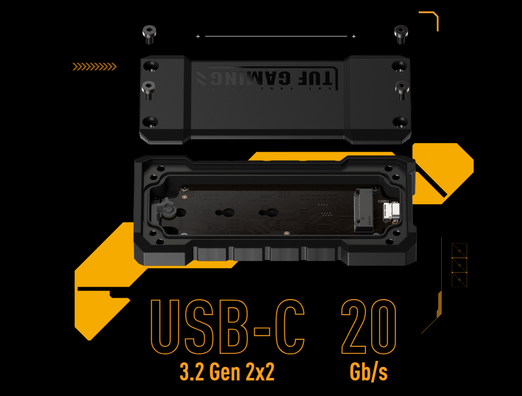 système de montage sans vis Q-Latch M.2. USBC