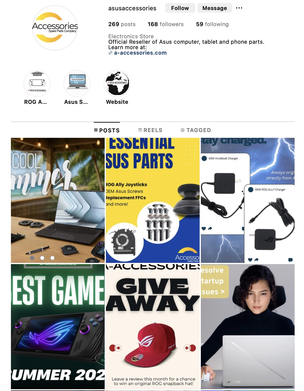 Asus Accessories Instagram