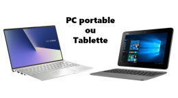 Choix entre un PC portable et une tablette