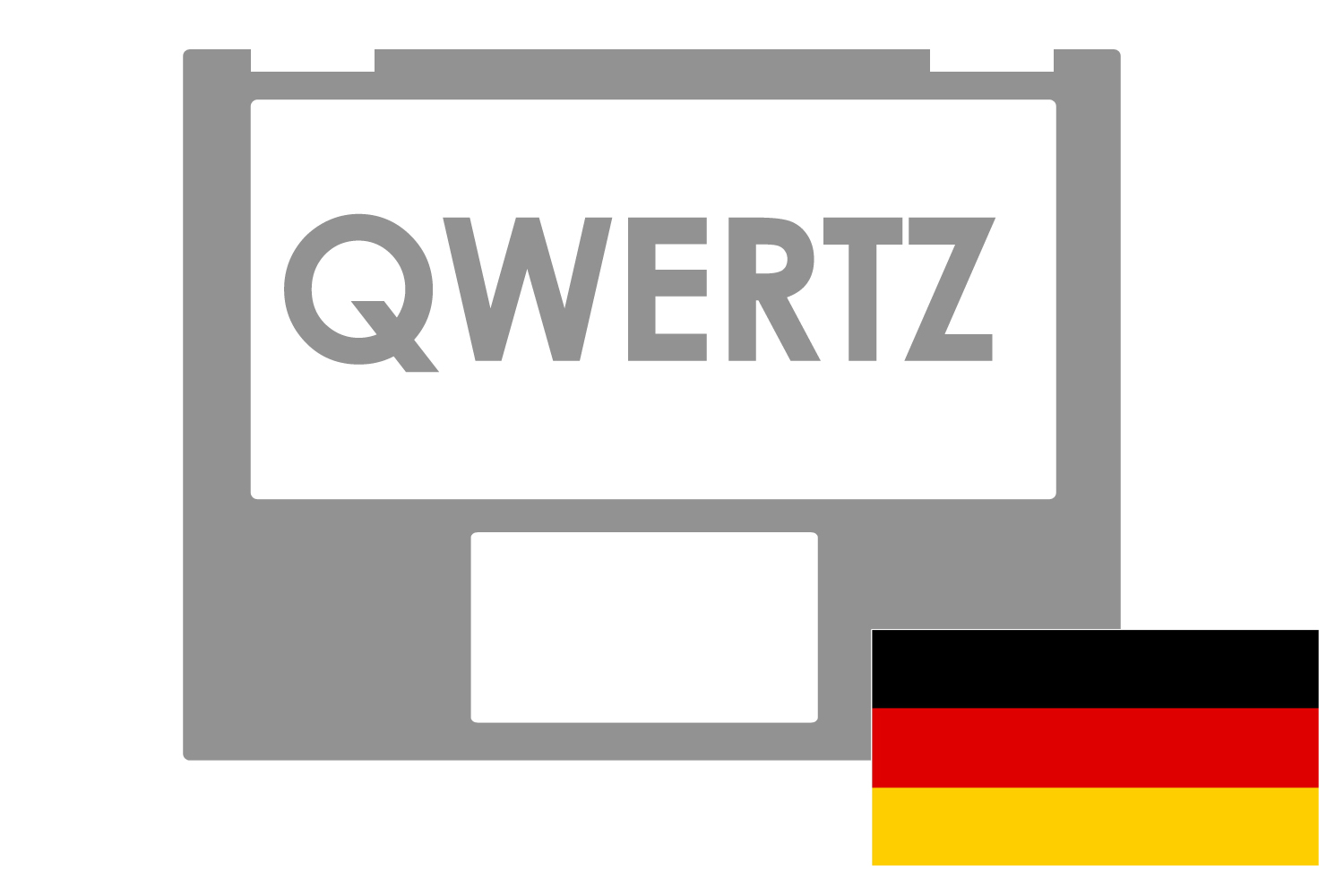 Clavier gris QWERTZ allemand Asus